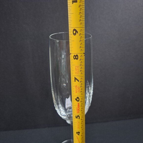 Mikasa Tiffany T7201 Champagne Flute 8.5" Austria Crystal Fluted Glass Elegant - Picture 9 of 9